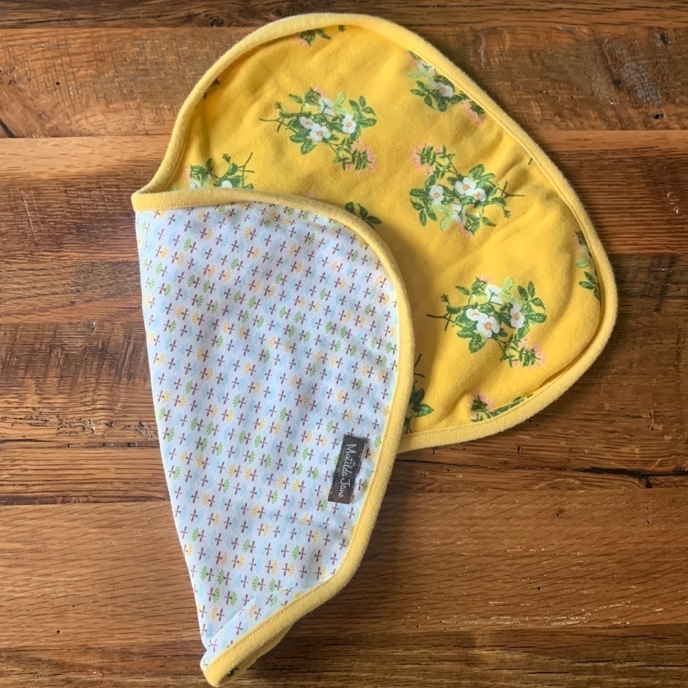 Matilda Jane yellow floral print burp cloth ✨🌿